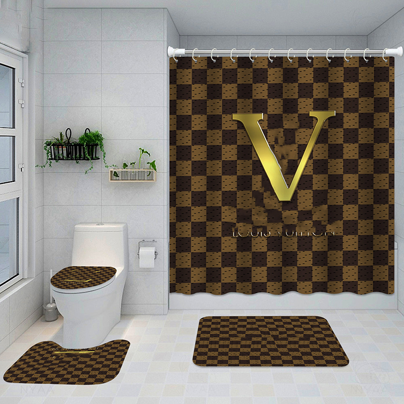 Shower Curtains Set With Bath Mats Pedestal Rug Toilet Cover Waterproof Polyester Bath Curtain Home Decoration Bathroom Accessories
Shower Curtains Set With Bath Mats Pedestal Rug Toilet Cover Waterproof Polyester Bath Curtain Home Decoration Bathroom Accessories