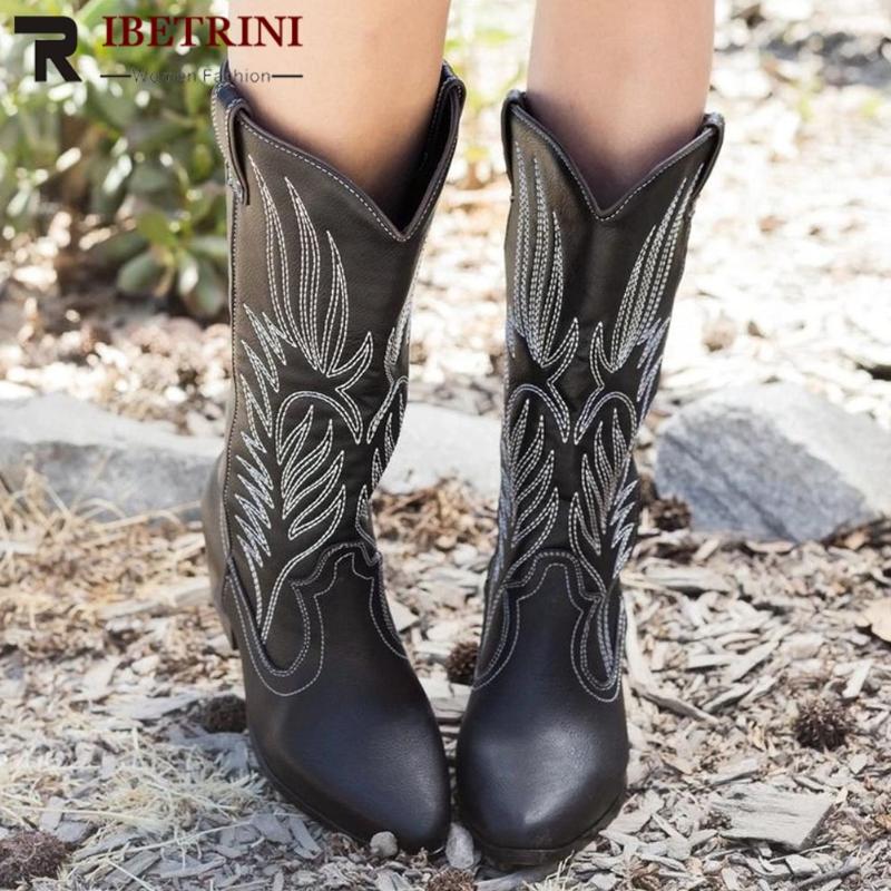 RIBETRINI Women Solid Brand Mid Calf Shoes Women High Heels Round Toe Classic Boots Casual Daily Designer Winter Boots, Black
RIBETRINI Women Solid Brand Mid Calf Shoes Women High Heels Round Toe Classic Boots Casual Daily Designer Winter Boots, Black