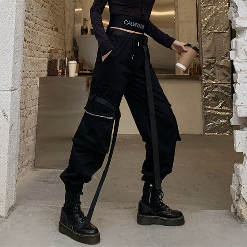 2021 New High Women Streetwear Cargo Women' Belt Fashion Pocket Jogging Pants SWJ8, Black
2021 New High Women Streetwear Cargo Women' Belt Fashion Pocket Jogging Pants SWJ8, Black