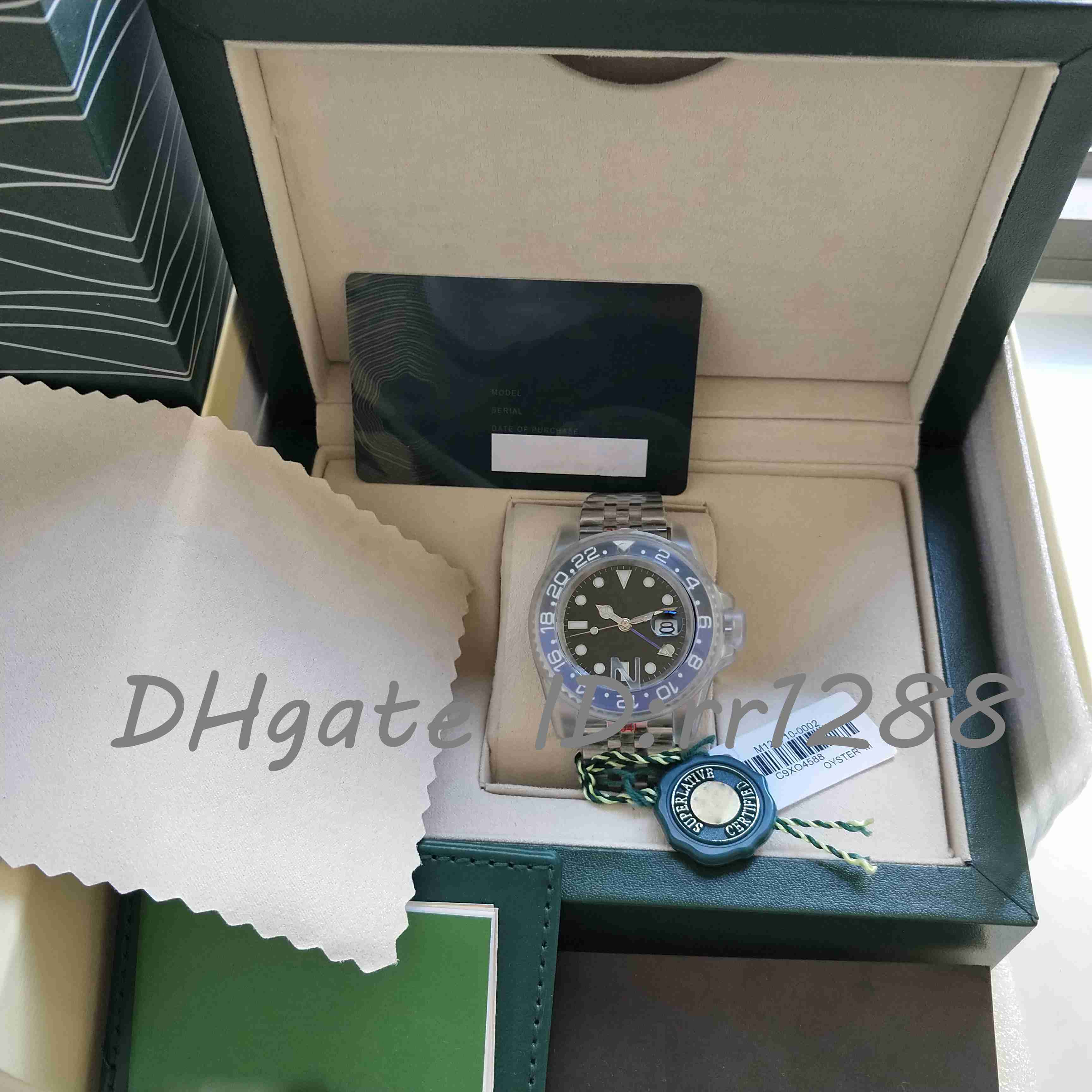 Super Factory V5 Version Watch Blue Ceramic Bezel Mens Mechanical 904L Stainless Steel 2813 Automatic Movement Designer Sports Wristwatch
Super Factory V5 Version Watch Blue Ceramic Bezel Mens Mechanical 904L Stainless Steel 2813 Automatic Movement Designer Sports Wristwatch