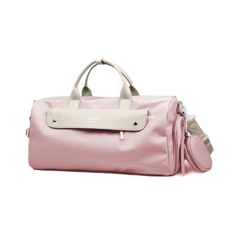 New travel bag large capacity dry wet separation sports fitness bag yoga bag women's short distance travel handbag23, Pink
New travel bag large capacity dry wet separation sports fitness bag yoga bag women's short distance travel handbag23, Pink
