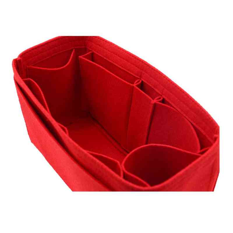 Shoulder Bag Cosmetic Fits for Delicious Insert Bags Organizer Make Handbag Organize Travel Inner Wallet Portable Base Shaper Women 220226