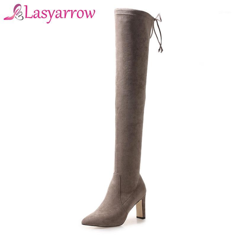 Lasyarrow Over the Knee High Boots High Heels Sexy Pointed Toe Thigh Long Boots Ladies Sapatos Femininas Lace Up Suede Shoe1, Black
Lasyarrow Over the Knee High Boots High Heels Sexy Pointed Toe Thigh Long Boots Ladies Sapatos Femininas Lace Up Suede Shoe1, Black