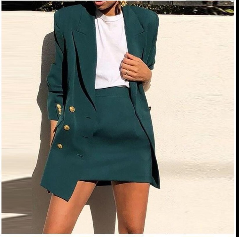 New Spring and solid temperament Common simple skirt feminine summer two lapels suit small woman TLZ2, Dark green.
New Spring and solid temperament Common simple skirt feminine summer two lapels suit small woman TLZ2, Dark green.
