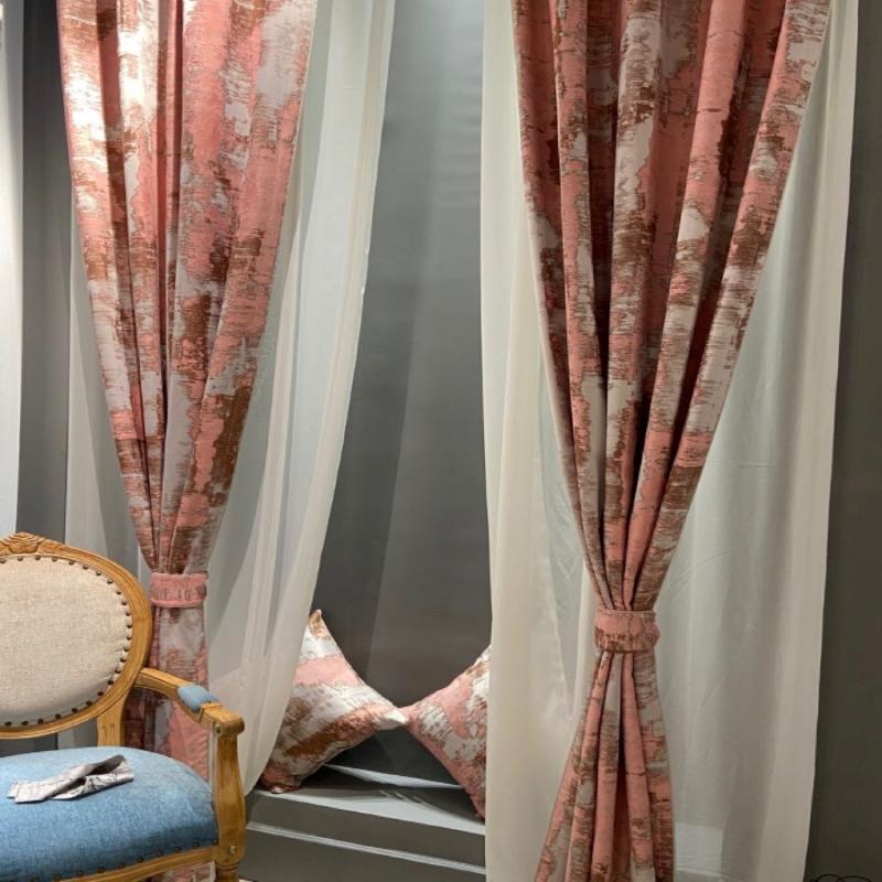 New Cotton and Linen Post-Modern Pink Light Luxury Style Curtain Floor Shade Curtain Wedding Room Warm, Tulle
New Cotton and Linen Post-Modern Pink Light Luxury Style Curtain Floor Shade Curtain Wedding Room Warm, Tulle