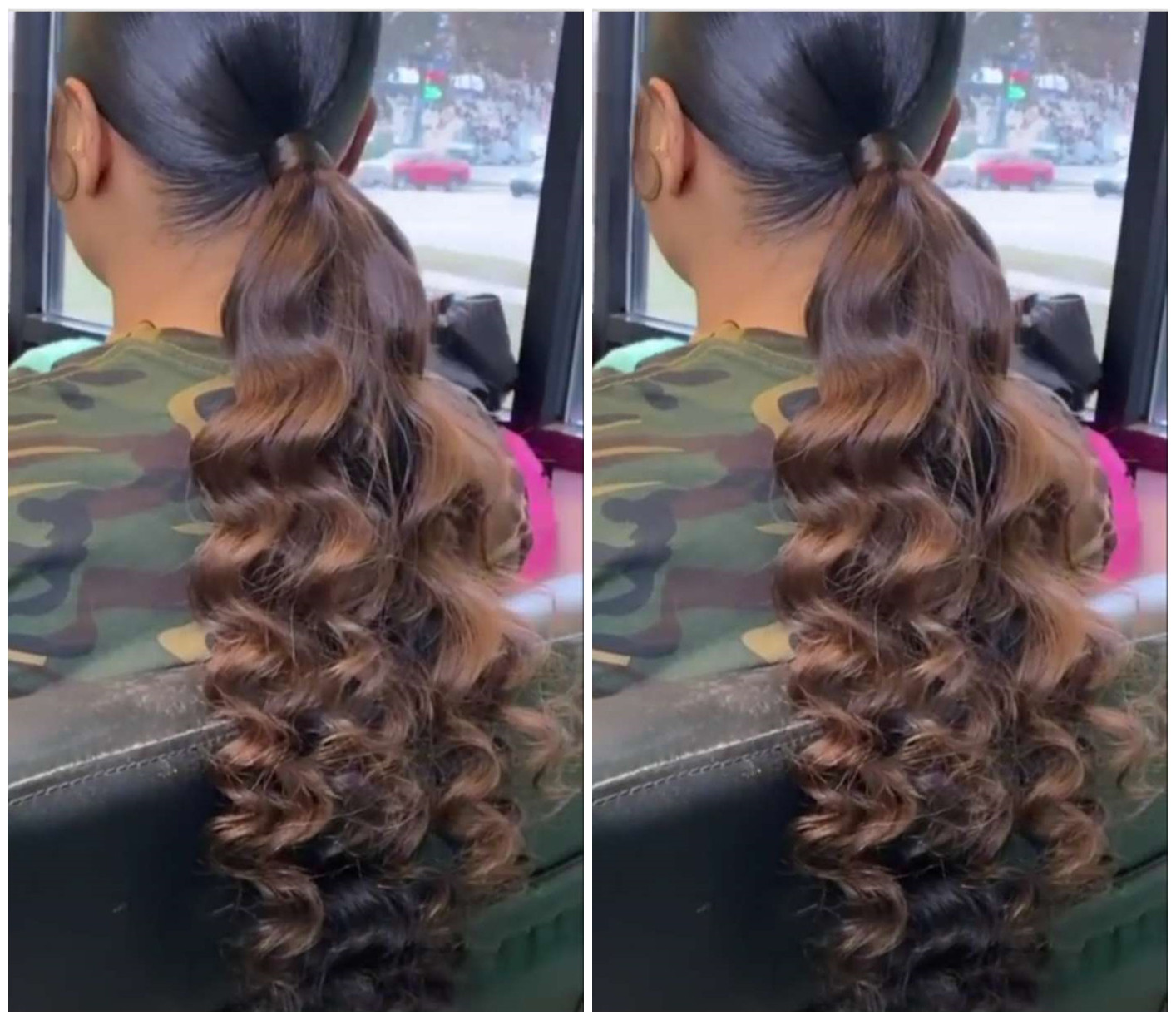 Low ponytail wand curly ombre red wraps human hair ponytail extension african american pony tail hairpiece 120g