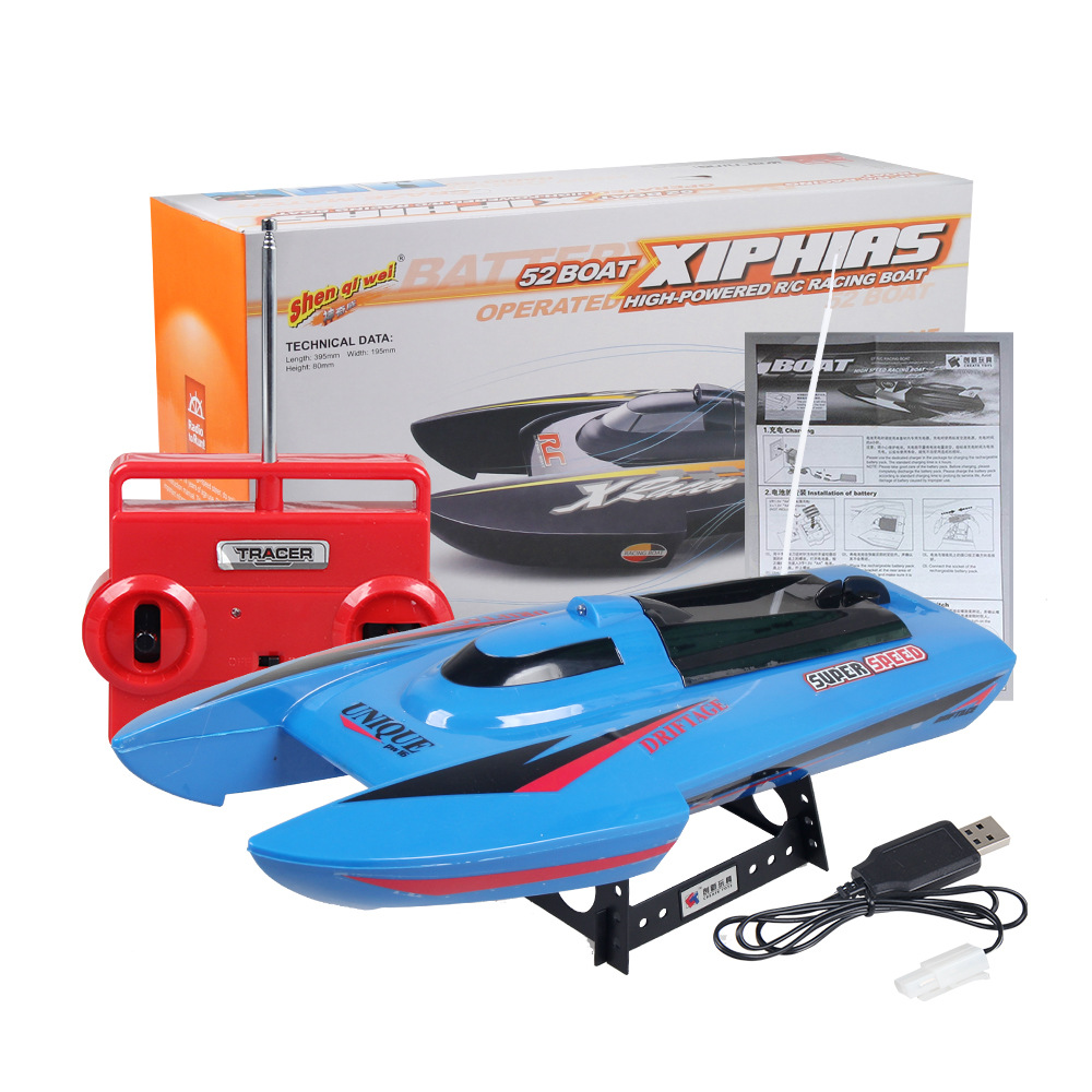 RC Speedboat CT3352-CT3362 Summer Water Children's Toys High-Speed Remote-Control Ship Rowing Model, Blue
RC Speedboat CT3352-CT3362 Summer Water Children's Toys High-Speed Remote-Control Ship Rowing Model, Blue