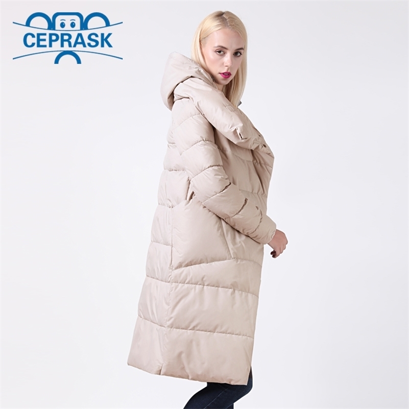 Winter Jackets Women Coat Windproof High Collar Women's Parka Female Long Jacket Removable Hooded Plus Size 6XL Ceprask Y201001