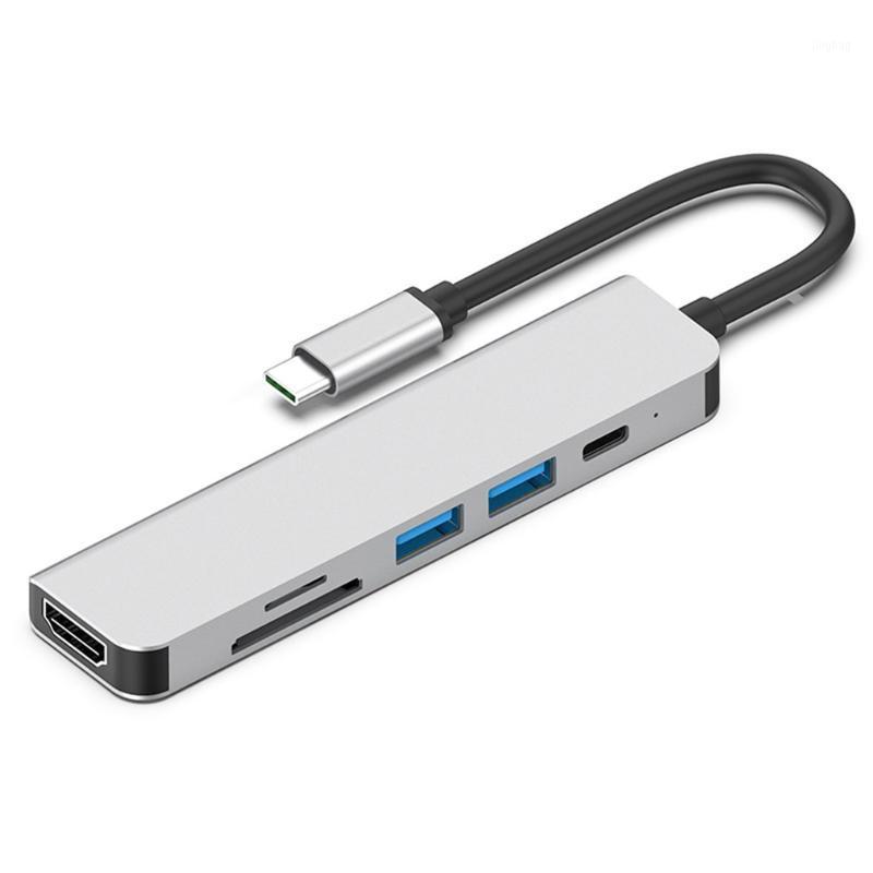 TH6A 6-In-1 Type-C HUB Converter for Laptop PC Charging Adapter SD TF Card Reader Dock PC Accessories1
TH6A 6-In-1 Type-C HUB Converter for Laptop PC Charging Adapter SD TF Card Reader Dock PC Accessories1