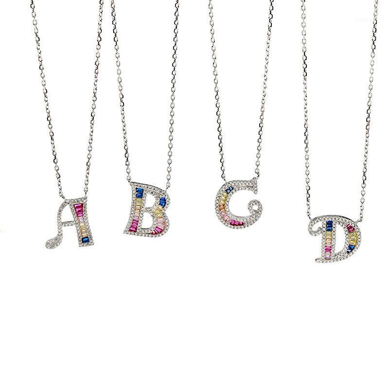 925 sterling silver necklaces for women,letter pendant necklace name initial,Alphabet Rainbow chain,colorful fine jewelry gifts1
925 sterling silver necklaces for women,letter pendant necklace name initial,Alphabet Rainbow chain,colorful fine jewelry gifts1