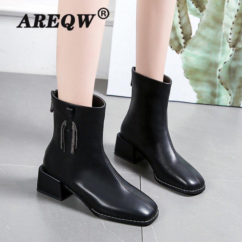 Ladies Boots Solid Color Thick Short Simple Slip-On Square Heel Large Size Autumn Winter Ankle Boots For1, Black
Ladies Boots Solid Color Thick Short Simple Slip-On Square Heel Large Size Autumn Winter Ankle Boots For1, Black