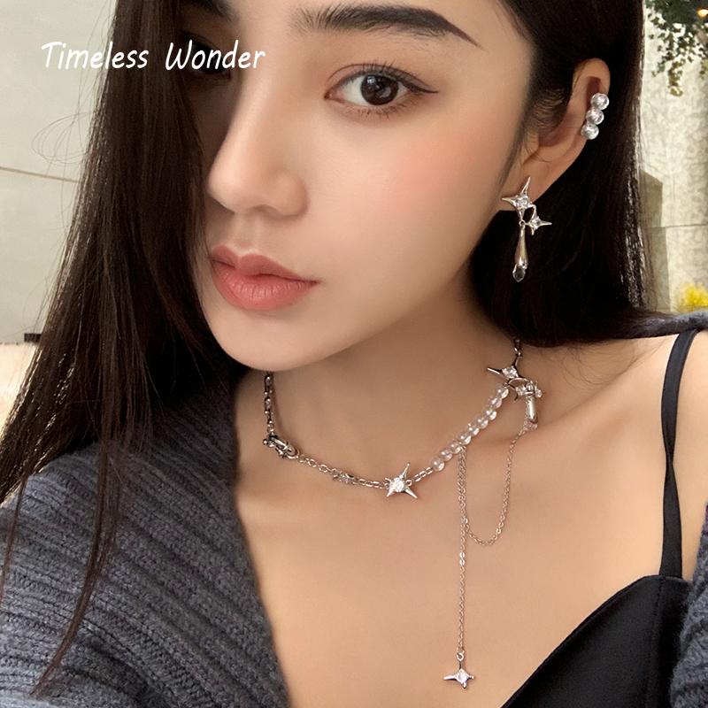 Timeless Wonder Glam Zirconia Star Chains Ckoker Necklace Women Jewelry Punk Ins Boho Top Designer Party Bontique Rare Set 5439
Timeless Wonder Glam Zirconia Star Chains Ckoker Necklace Women Jewelry Punk Ins Boho Top Designer Party Bontique Rare Set 5439