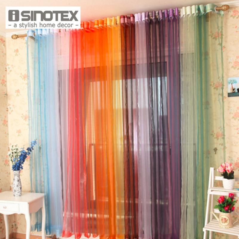 

1 PCS/Lot Voile Solid Window Curtain Tulle Fabric Curtains Living Room Sheer Home Decoration Screening Curtains1, Red