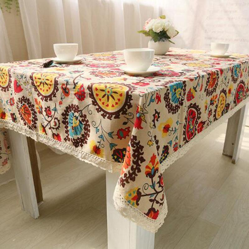 Ethnic Bohemian Style Tablecloth Cotton and Linen Floral Table Cover Home Kitchen Dining Table Cloth Home Textile Decor1, As pic
Ethnic Bohemian Style Tablecloth Cotton and Linen Floral Table Cover Home Kitchen Dining Table Cloth Home Textile Decor1, As pic