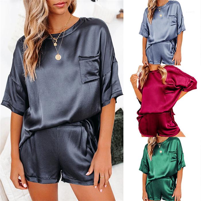 Two Piece Sets Summer Casual Comfortable Homewear Clothing Short Sleeve Top and Solid Color Shorts For Women Womens Chiffon Pajamas
Two Piece Sets Summer Casual Comfortable Homewear Clothing Short Sleeve Top and Solid Color Shorts For Women Womens Chiffon Pajamas
