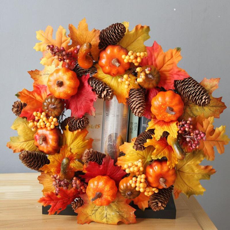 Halloween Wreath 40cm Autumn Pumpkin Berry Wreath Halloween Window Holiday Wedding Party Christmas Decoration
Halloween Wreath 40cm Autumn Pumpkin Berry Wreath Halloween Window Holiday Wedding Party Christmas Decoration