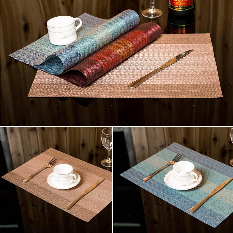 Dining Table Mat Bowls Coasters Western Pad 45*30cm Kitchen Accessories European Style Easy Cleaning PVC
Dining Table Mat Bowls Coasters Western Pad 45*30cm Kitchen Accessories European Style Easy Cleaning PVC