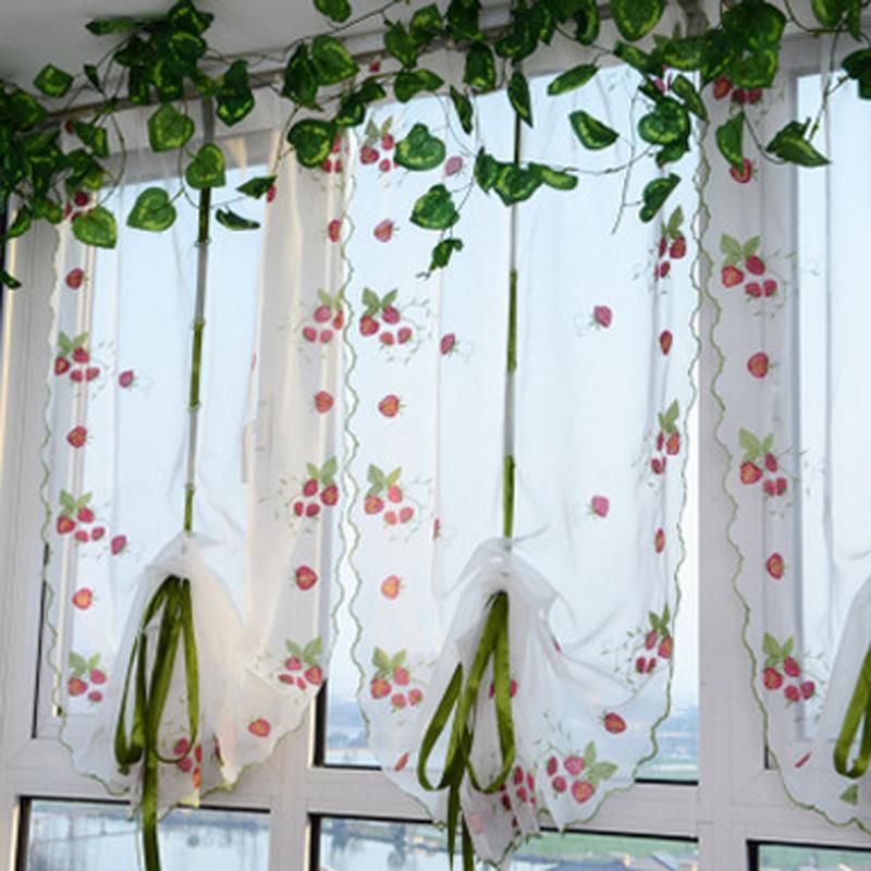 1 PC Roman Curtain Pastoral Tulle Window Curtain Embroidered Sheer Kitchen Living Room Bedroom Window Screening, 1m
1 PC Roman Curtain Pastoral Tulle Window Curtain Embroidered Sheer Kitchen Living Room Bedroom Window Screening, 1m