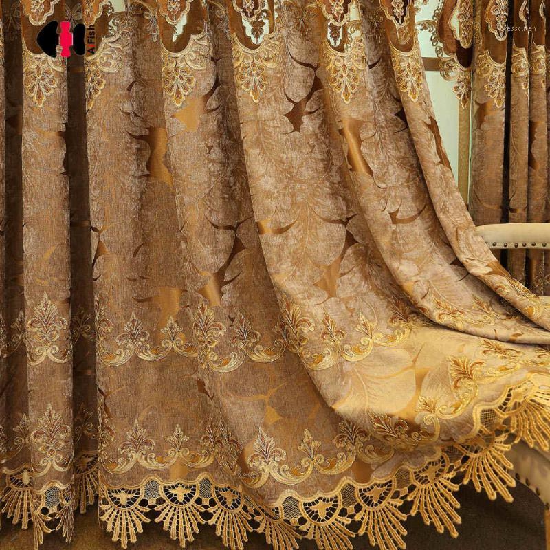 European Florence Renaissance Classic Cappuccio Chenille Velvet Embroidered Curtains Villa Wedding WP325C1, Tulle
European Florence Renaissance Classic Cappuccio Chenille Velvet Embroidered Curtains Villa Wedding WP325C1, Tulle