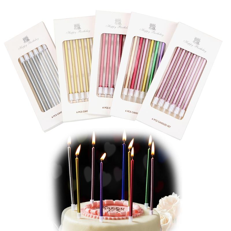 Kids Birthday Party Supplies Dessert Decoration Wedding Cake Candles Safe Flames Cupcake Topper 6pcs/lot Long Pencil Cake Candle
Kids Birthday Party Supplies Dessert Decoration Wedding Cake Candles Safe Flames Cupcake Topper 6pcs/lot Long Pencil Cake Candle