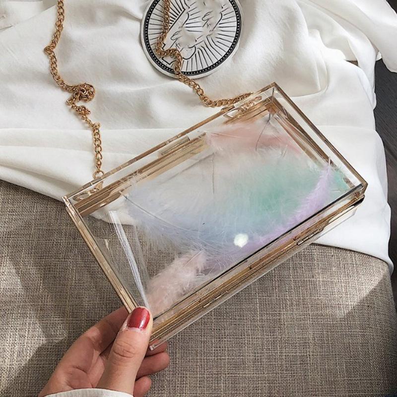 Ladies Party Prom Transparent Acrylic Evening Bag Transparent Clutch Elegant Chic Handbag, Clear
Ladies Party Prom Transparent Acrylic Evening Bag Transparent Clutch Elegant Chic Handbag, Clear