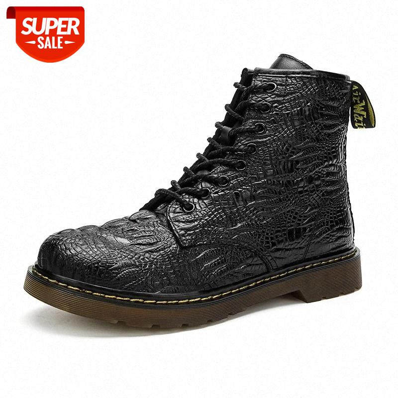 Couple Work Boots Men Genuine Leather Boots Martens Man Casual Autumn Botas Mujer Male Ankle Male Comfortable Shoe #zG1c