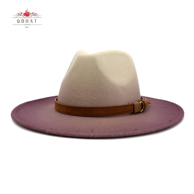 QBHAT 2021 Women Men Wide Brim Gradient Fedora Hats Brown Leather Band Decor Felt Jazz Party Formal Hat Fashion Panama Cap, Green
QBHAT 2021 Women Men Wide Brim Gradient Fedora Hats Brown Leather Band Decor Felt Jazz Party Formal Hat Fashion Panama Cap, Green