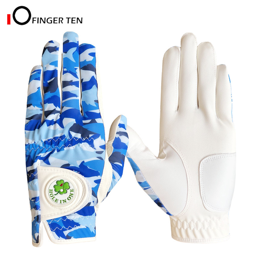 Blue Camouflage Design Golf Gloves Men with Ball Marker Cool All Weather Grip Left Right Hand Size S M L XL 201026
Blue Camouflage Design Golf Gloves Men with Ball Marker Cool All Weather Grip Left Right Hand Size S M L XL 201026