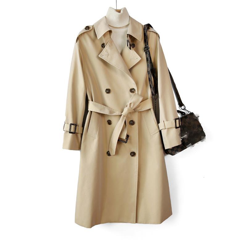 Autumn High quality khaki trench coat for women france casual Double breasted windbreaker feminino spring office lady coat femme
Autumn High quality khaki trench coat for women france casual Double breasted windbreaker feminino spring office lady coat femme