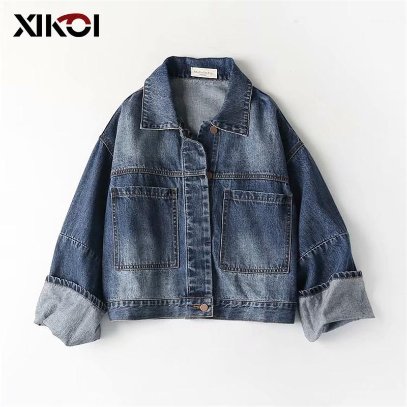 XIKOI Jeans Denim Jacket Blue Streetwear Tops Spring Autumn Jean Women Overcoat Jacket Harajuku Blue Denim Clothing Female1, As pic show
XIKOI Jeans Denim Jacket Blue Streetwear Tops Spring Autumn Jean Women Overcoat Jacket Harajuku Blue Denim Clothing Female1, As pic show