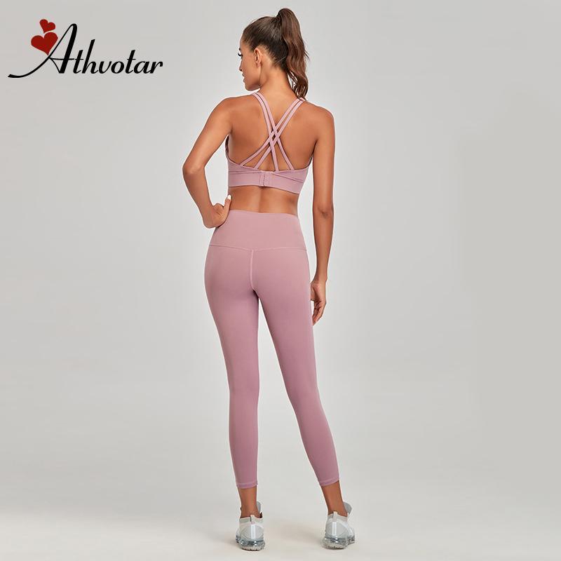 ATHVOTAR Yoga Sets Women Seamless Bra High Waist Sport Leggings Sport Suit Gym Fitness Clothes Gym Set for Women, Black
ATHVOTAR Yoga Sets Women Seamless Bra High Waist Sport Leggings Sport Suit Gym Fitness Clothes Gym Set for Women, Black