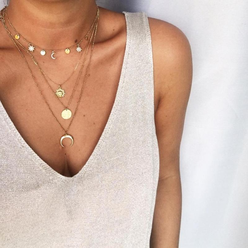 New Fashion jewelry multi-layer tassel crystal moon pendants necklaces for women clavicle sweater chains party accessories gift1
New Fashion jewelry multi-layer tassel crystal moon pendants necklaces for women clavicle sweater chains party accessories gift1