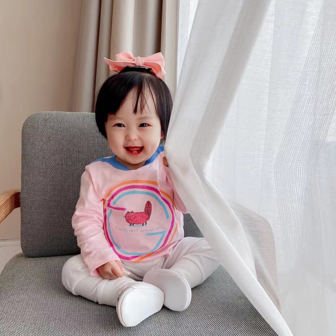 Cute baby t shirt spring Autumn baby Kids Girls Tracksuit Cartoon Long Sleeve t shirt with Long Pants 2Pcs/Sets Outfits 6-36 months, Pink t shirt
Cute baby t shirt spring Autumn baby Kids Girls Tracksuit Cartoon Long Sleeve t shirt with Long Pants 2Pcs/Sets Outfits 6-36 months, Pink t shirt