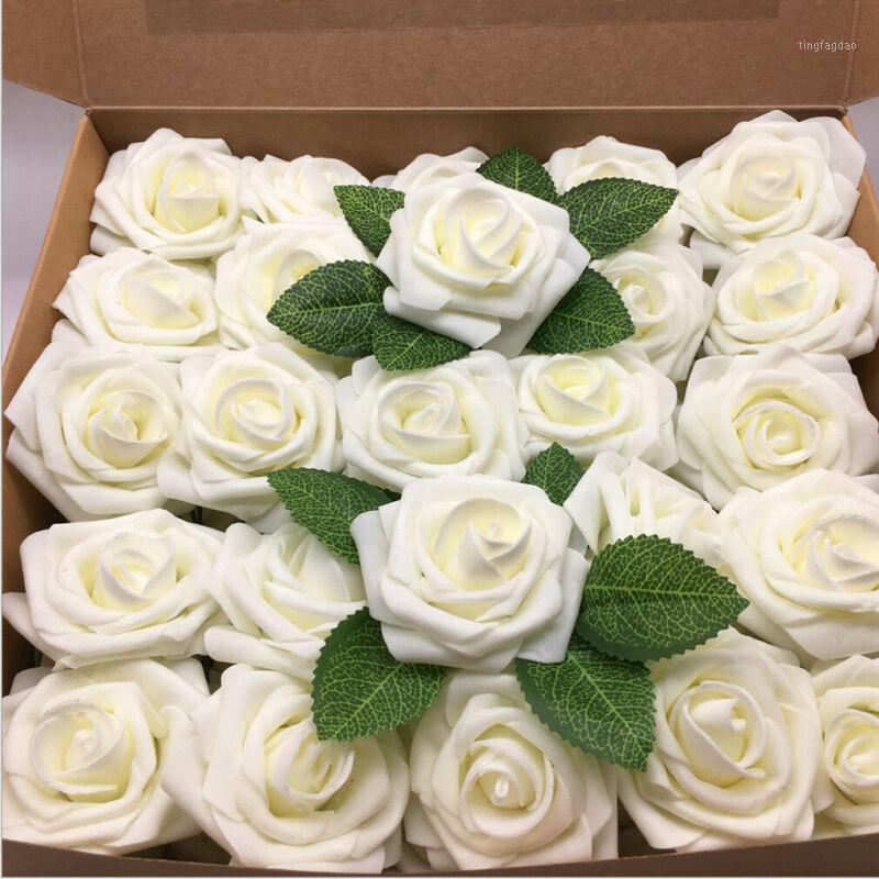 50pcs Solid Artificial Silk Fake Rose Flowers Floral Heads Valentine's day Wedding Party Feative Bouquet Home Decor1, White
50pcs Solid Artificial Silk Fake Rose Flowers Floral Heads Valentine's day Wedding Party Feative Bouquet Home Decor1, White