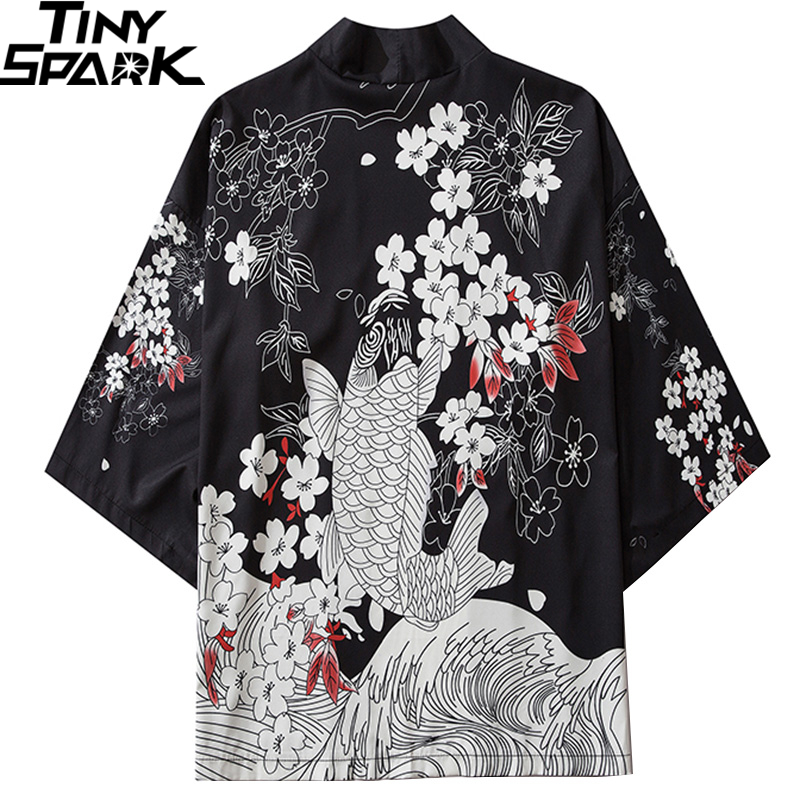 2020 Japanese Kimono Jacket Leaping Koi Fish Hip Hop Men Japan Streetwear Jacket Summer Thin Clothes Loose Kimono, A226039
2020 Japanese Kimono Jacket Leaping Koi Fish Hip Hop Men Japan Streetwear Jacket Summer Thin Clothes Loose Kimono, A226039