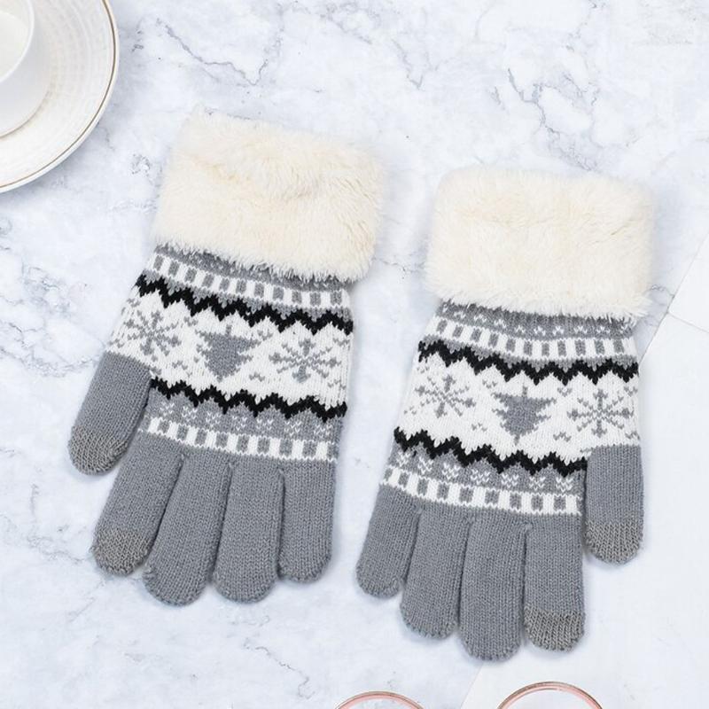 Five Fingers Gloves Extra-warm Fleece Christmas Printed Winter Warm Touch Screen For Women Men Knitted Wrist Gift
Five Fingers Gloves Extra-warm Fleece Christmas Printed Winter Warm Touch Screen For Women Men Knitted Wrist Gift