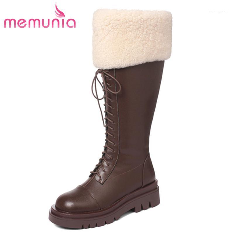 MEMUNIA Hot Sale Snow Boots Women Genuine Leather Shoes Round Toe Cross Tied Thick Bottom Casual Shoes Woman Knee High Boots1, Beige
MEMUNIA Hot Sale Snow Boots Women Genuine Leather Shoes Round Toe Cross Tied Thick Bottom Casual Shoes Woman Knee High Boots1, Beige
