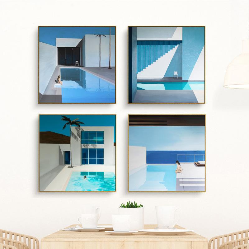 Grabus Simple blue Mediterranean resort sport style pool modern decorative Canvas Wall Art Poster for office Home hotel decor
Grabus Simple blue Mediterranean resort sport style pool modern decorative Canvas Wall Art Poster for office Home hotel decor