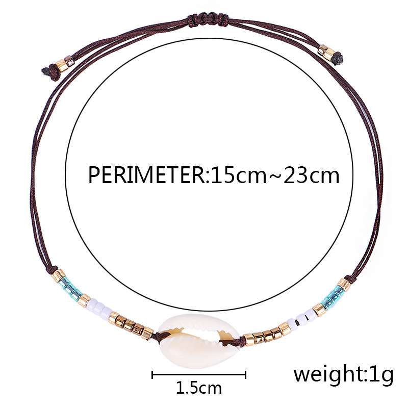 Rainbow Color Glass Seedbeads Strands Jewelry High Quality Natural Shell Charm Bracelet
