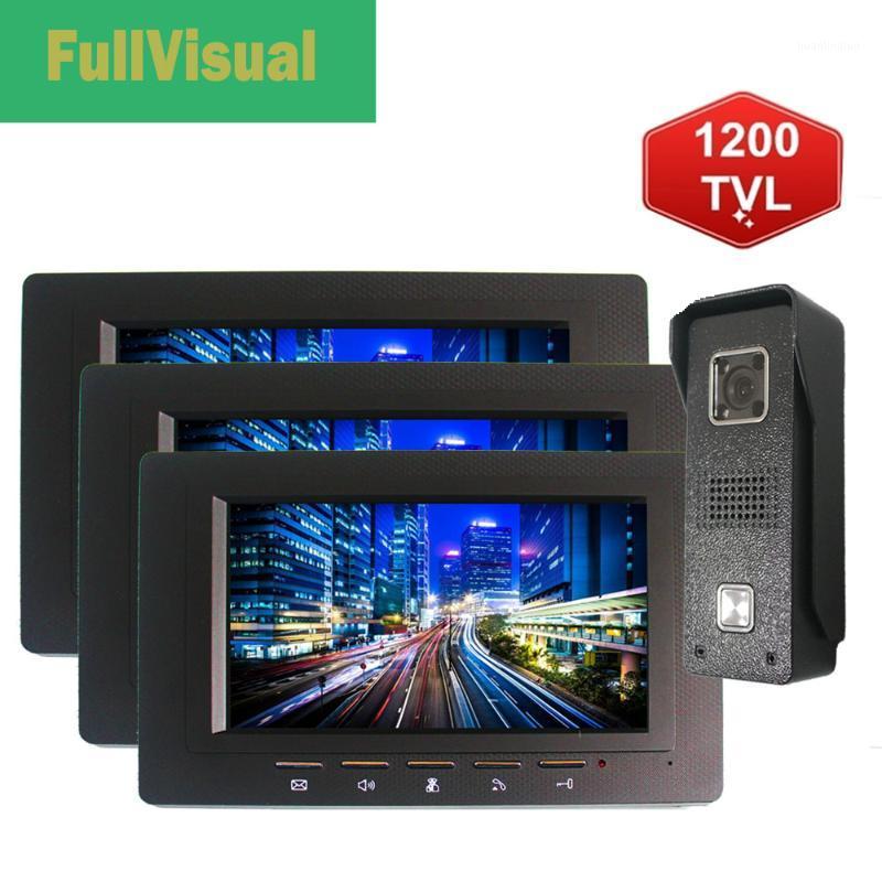 Fullvisual 7 Inch Video Intercom Multiple System 3 Monitors/2 Monitors 1 Doorbell with Camera Wired 1200TVL Metal Outdoor Panel1 
Fullvisual 7 Inch Video Intercom Multiple System 3 Monitors/2 Monitors 1 Doorbell with Camera Wired 1200TVL Metal Outdoor Panel1