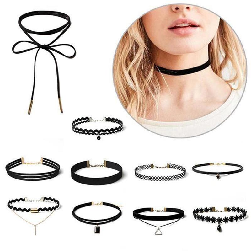 1PC Bib Necklace Pendant Chain Gothic Black Lace Retro Choker Collar Classisc Creative Design Girls Attractive Choker Gift 2020
1PC Bib Necklace Pendant Chain Gothic Black Lace Retro Choker Collar Classisc Creative Design Girls Attractive Choker Gift 2020