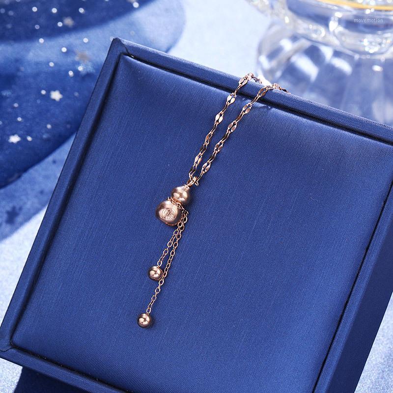 New Blessing Gold Gourd Small Round Bead Pendant Lip Chains Female Korean Fashion Trend Beautiful Titanium Steel Jewelry1
New Blessing Gold Gourd Small Round Bead Pendant Lip Chains Female Korean Fashion Trend Beautiful Titanium Steel Jewelry1