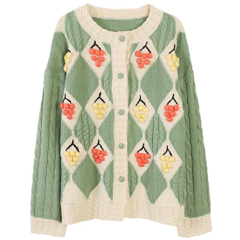 Green High Quality Sweater Cardigan Ladies Hand Knitted Cardigan Autumn Girl Knitted Jacket Knitwear Ladies Sweater Jacket, As pic
Green High Quality Sweater Cardigan Ladies Hand Knitted Cardigan Autumn Girl Knitted Jacket Knitwear Ladies Sweater Jacket, As pic