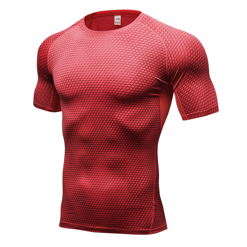 3D Print T-Shirt Men's Running Shirt Compression Tights Breathable Long Sleeve Sports Rashguard Jersey Free Shipping