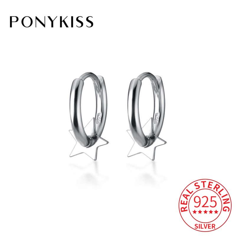 Hoop & Huggie PONYKISS Classic S925 Sterling Silver Stars Earrings Women Party Delicate Elegant Fine Jewelry Accessories Birthday Gift
Hoop & Huggie PONYKISS Classic S925 Sterling Silver Stars Earrings Women Party Delicate Elegant Fine Jewelry Accessories Birthday Gift