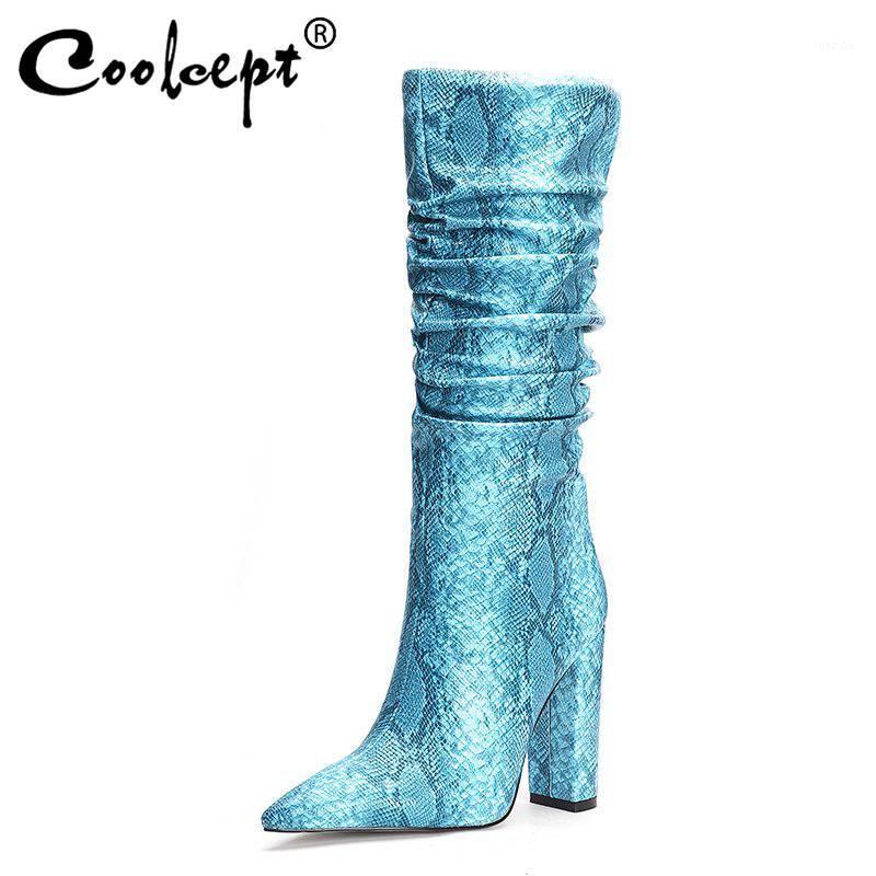 Coolcept 7 Color Women Mid Calf Boots Brand New Fashion Snake Print Sexy Pointed Toe High Heels Winter Shoes Women Size 34-451, Gray
Coolcept 7 Color Women Mid Calf Boots Brand New Fashion Snake Print Sexy Pointed Toe High Heels Winter Shoes Women Size 34-451, Gray