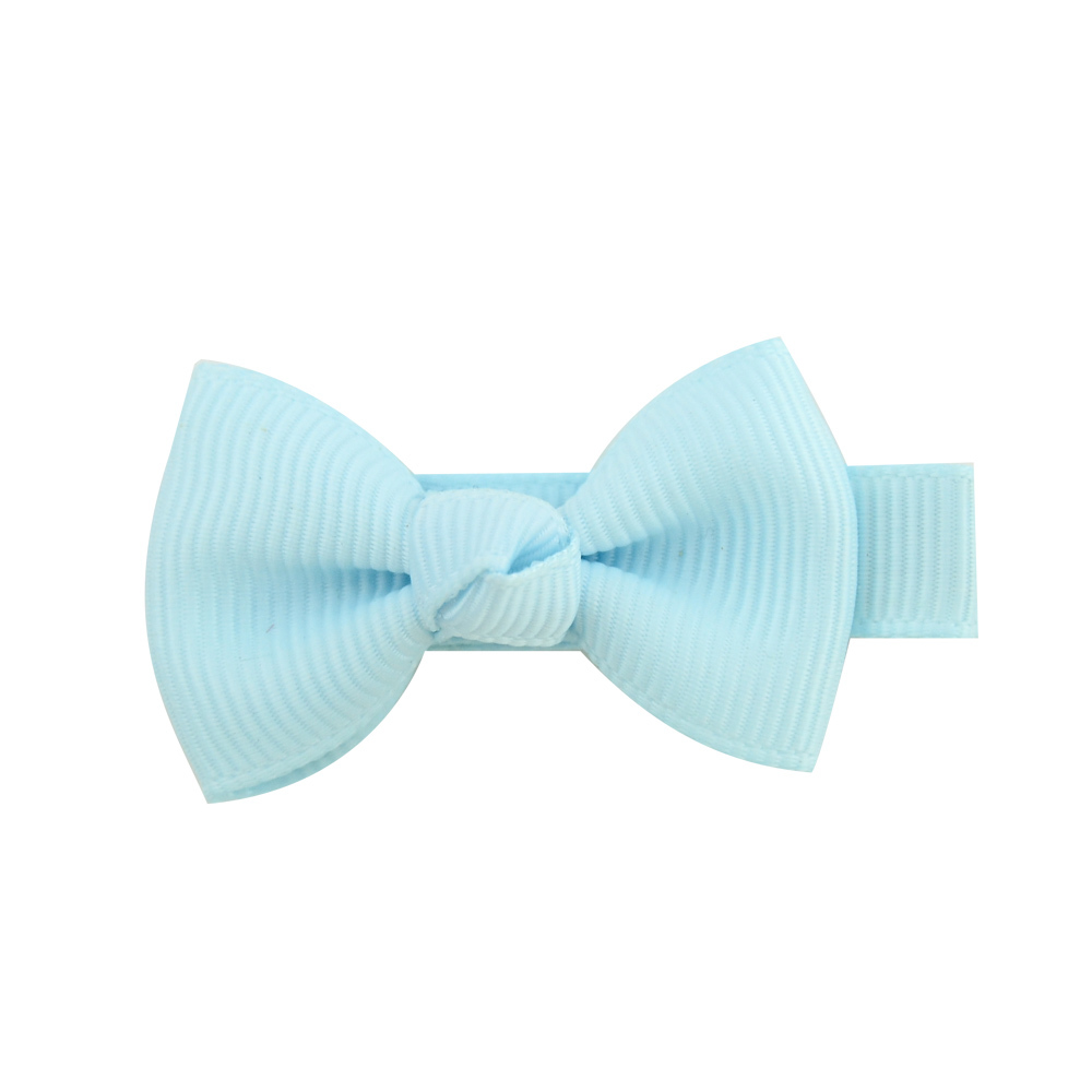 40 pcs/lot Cute Mini Bows With Clip For Baby Girls Hair Clips Tie Solid Ribbon Barrettes Kids Hairpins Headwear Accessories