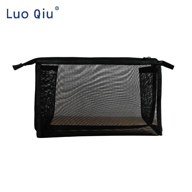 Storage bag black Japanese nylon transparent mesh multi-purpose cosmetic finishing bag travel wash
Storage bag black Japanese nylon transparent mesh multi-purpose cosmetic finishing bag travel wash
