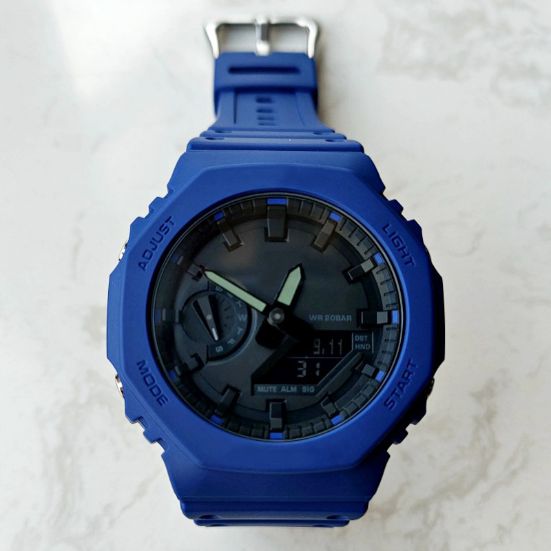 Brand Full-featured GA Wrist Watches LED Dual Display Men's Women Ladies Casual Sports Royal Oak Electronic Analog Digital Ladies Clock 2100, Model 1
Brand Full-featured GA Wrist Watches LED Dual Display Men's Women Ladies Casual Sports Royal Oak Electronic Analog Digital Ladies Clock 2100, Model 1
