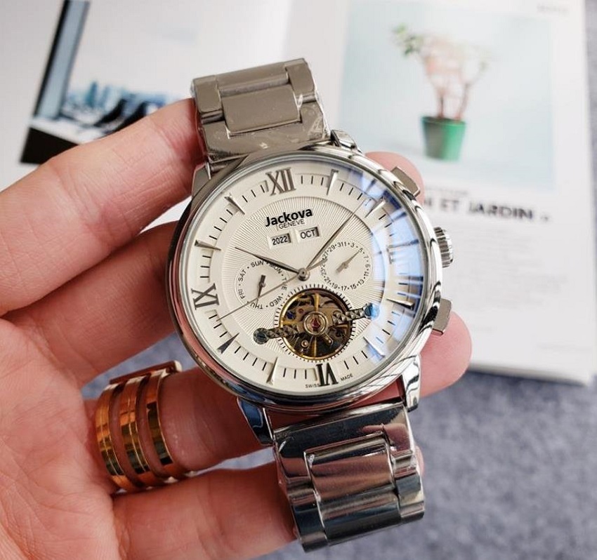montre de luxe day-date Mens Fashion Hollow waterproof Watches Men Automatic mechanical stainless steel Watch Men military Relogio Masculino, Slivery;brown
montre de luxe day-date Mens Fashion Hollow waterproof Watches Men Automatic mechanical stainless steel Watch Men military Relogio Masculino, Slivery;brown